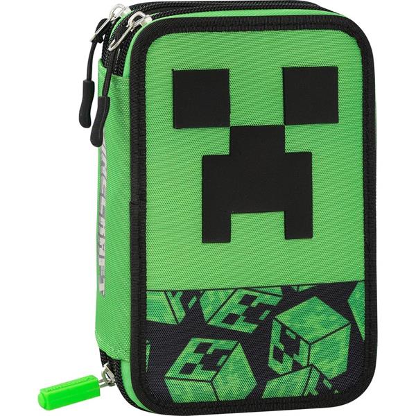 Astuccio Corredo 3 Zip Pixel Minecraft