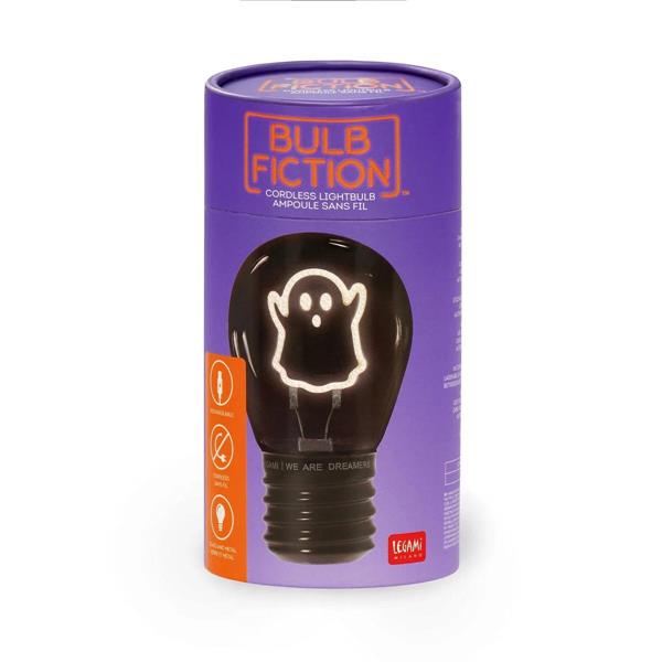 Lightbulb-Shaped Table Lamp Bulb Fiction Ghost