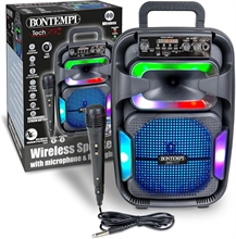 Amplificatore Wireless con microfono dinamico, effetti luminosi,