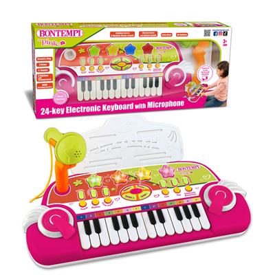 Tastiera Elettronica 24 Tasti Con Microfono