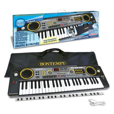 Tastiera digitale 49 tasti passo medio, borsa, presa USB per Fla
