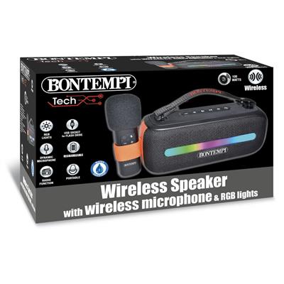 Amplificatore Wireless con microfono Wireless, effetti luminosi