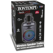Trolley Amplificatore Wireless con 2 Microfono Wireless