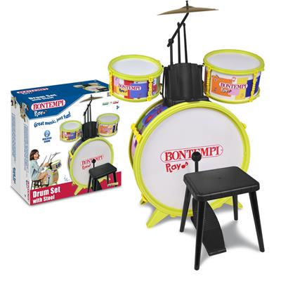 Batteria Classica 4 elementi, con sgabello e 2 bacchette