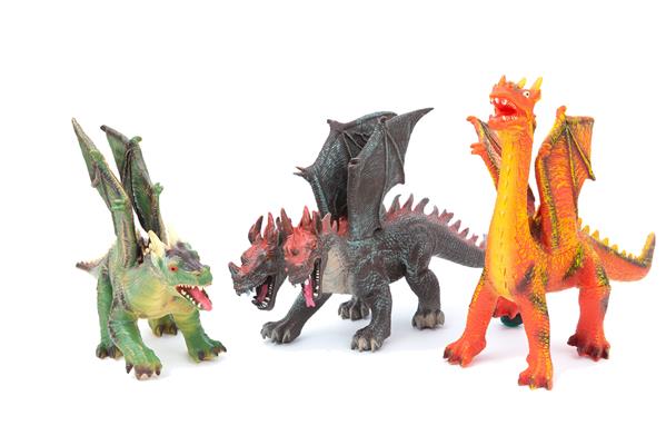 PARK&FARM - Draghi Alati Morbidi Assortiti 3 modelli 38/48cm