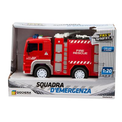 FAST WHEELS - Squadra d'Emergenza con Luci e Suoni 3 Modelli