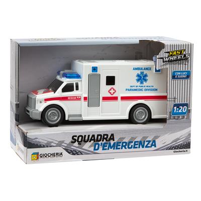FAST WHEELS - Squadra d'Emergenza con Luci e Suoni 3 Modelli