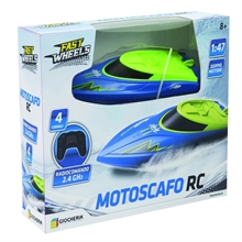 FAST WHEELS - Motoscafo RC, 2.4G 4 Canali scala 1:47