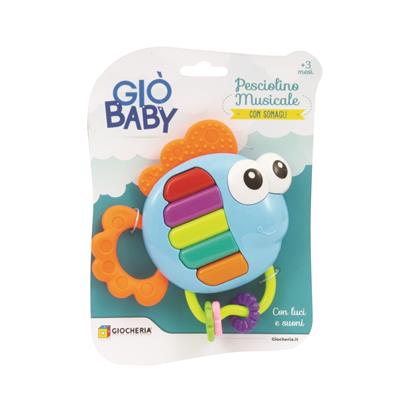 GIO' BABY - Sonaglio Musicale Pesce con 4 melodie e luci