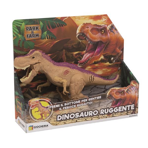 PARK&FARM - Dinosauro Ruggente 22 cm LS 3 mod - batterie incluse