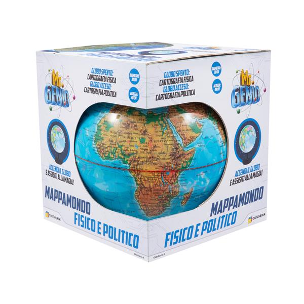 MR GENIO - Mappamondo d.cm.30 Fisico e Politico ATT IVA 4%