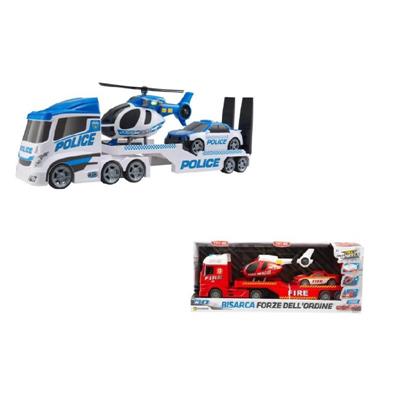 FAST WHEELS - Bisarca Forze dell'Ordine con Auto e Elicottero
