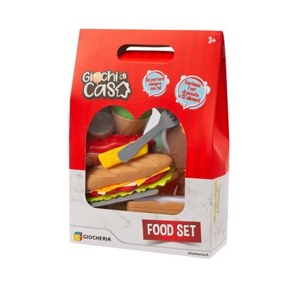 GIOCHI DI CASA - FOOD SET Alimenti con Posate 2 Mod