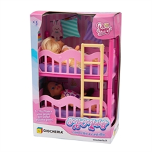 PRINCY BELLA - Mini Doll 2 Bamboline con Letto a Castello