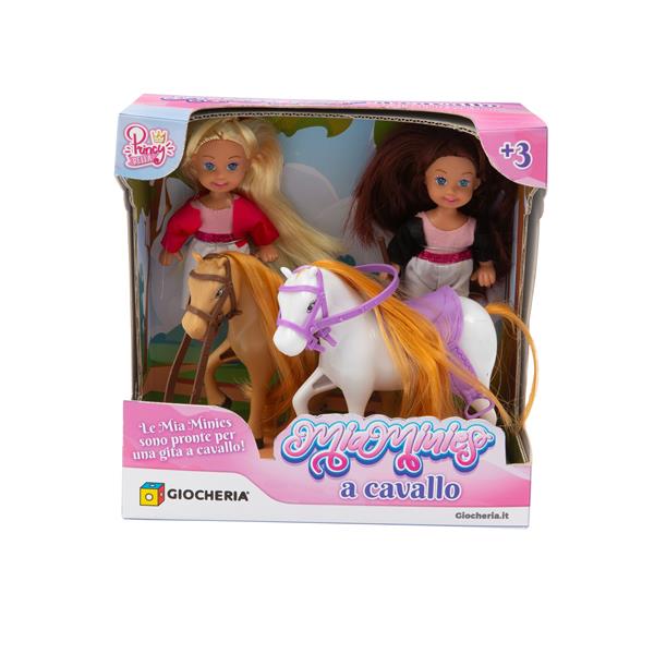 PRINCY BELLA - Mini Doll 2 Bamboline a Cavallo