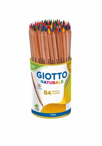 Barattolo Pastelli Giotto Naturale 84Pz