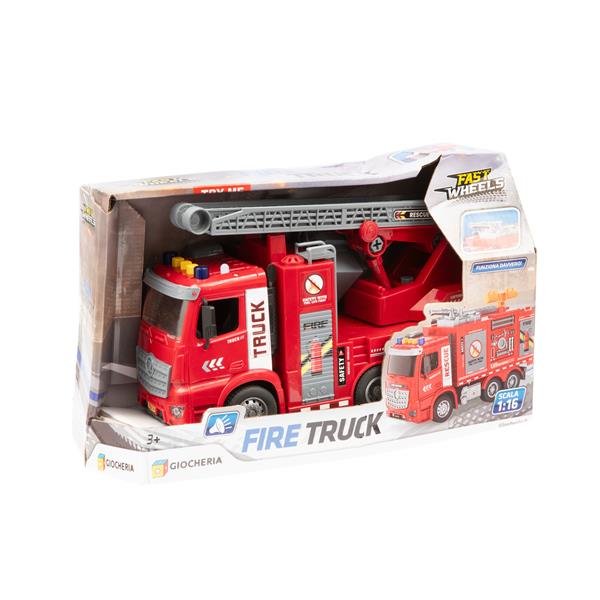 FAST WHEELS - Camion Vigili del Fuoco 2 Modelli Assortiti