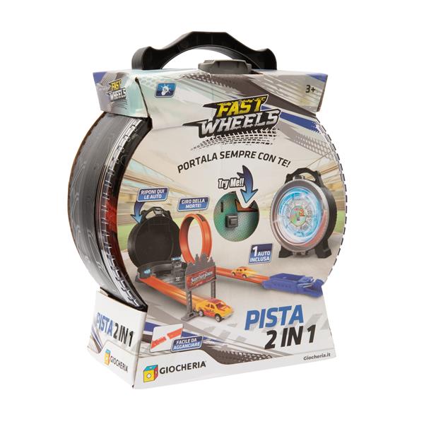 FAST WHEELS - Pista MINI-RUOTA 2 in 1 TRY ME Richiudibile con Au