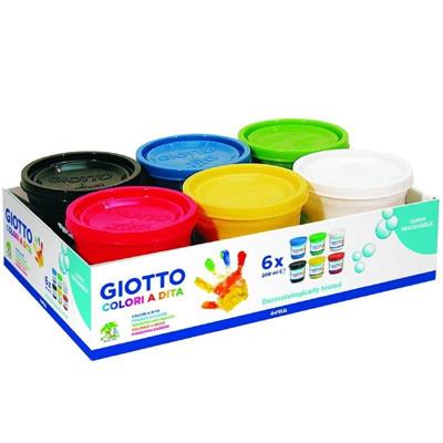Colori A Dita Giotto 6Fl 200Ml