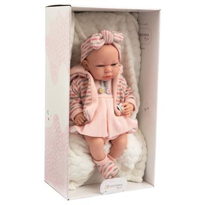 ARIAS - Bebè cm.40 con cuscino ROSA 60292 VINILE