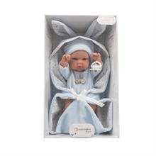 ARIAS - Bebè 33 cm VINILE coperta con orecchie Azzurro 60288
