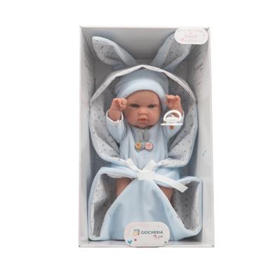 ARIAS - Bebè 33 cm VINILE coperta con orecchie Azzurro 60288