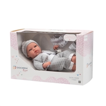 ARIAS - Bebè cm.33 Completino GRIGIO 60677 PIANGENTE Morbido