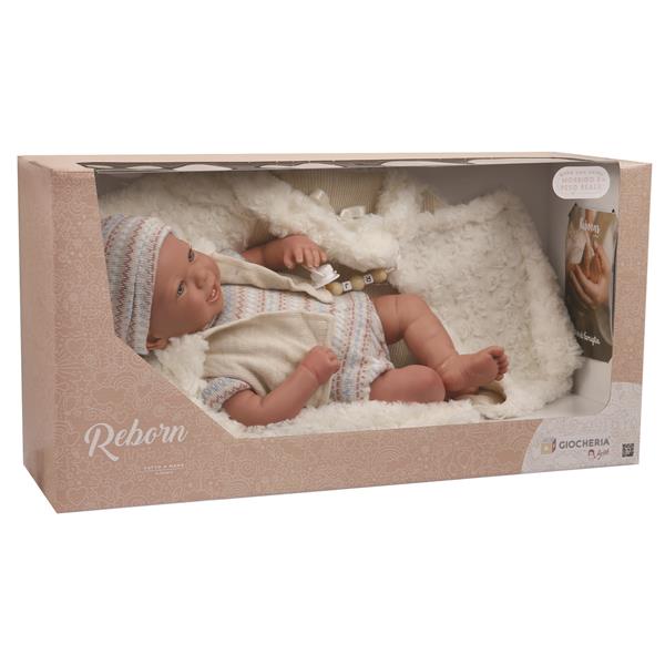 ARIAS - REBORN MATILDE Bebè cm.45 Sacco BEIGE 98126 MORBIDO