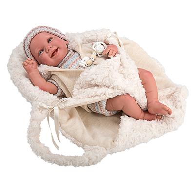 ARIAS - REBORN MATILDE Bebè cm.45 Sacco BEIGE 98126 MORBIDO