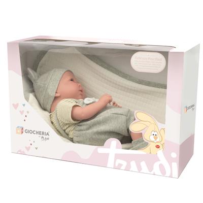 ARIAS TRUDI - Bebe' cm.40 PASSEGGIO con VIRGILIO 60708 MORBIDO