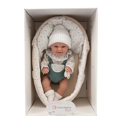 ARIAS - Bebè 33 cm Zeno con Culla 60730