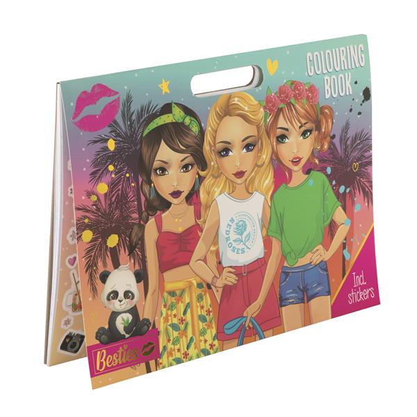 BESTIES - Color Book 25 Fogli + Stickers