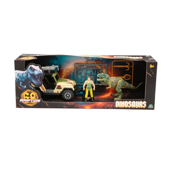 RAPTOR 68 - SET Veicolo DINOSAURO e PERSONAGGIO