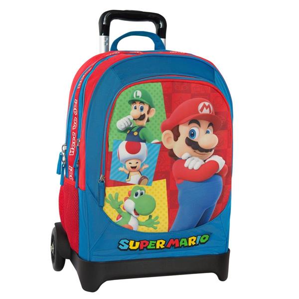 Zaino Organizzato Trolley Staccabile Supermario