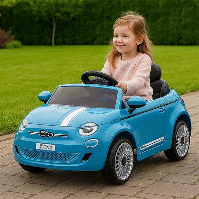 Auto Nuova Fiat 500 Blu 12Volt