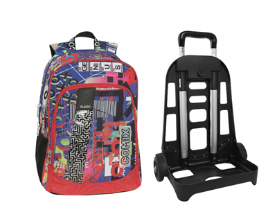 ZAINO TROLLEY STACCABILE COMIX FLASH ENJOY GENIUS..