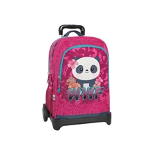 ZAINO ORGANIZZATO TROLLEY STACCABILE WWF ILLUSTRATO PANDA..