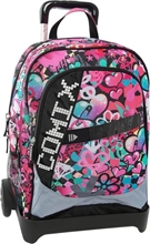 Zaino Organizzato Trolley Stacc.Comix Bright Hearts Girl..