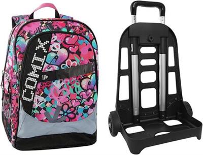 Zaino Organizzato Trolley Stacc.Comix Bright Hearts Girl..