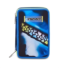 Astuccio 3 Zip Seven Blu Fusion