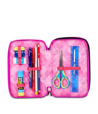 Astuccio 3 Zip Seven Plumpy Line Girl
