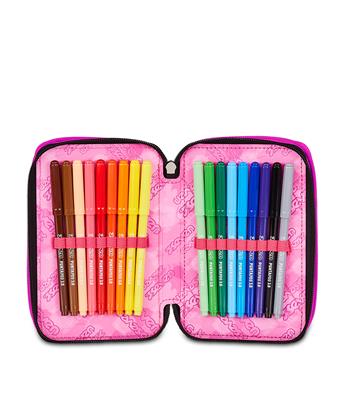 Astuccio 3 Zip Seven Plumpy Line Girl