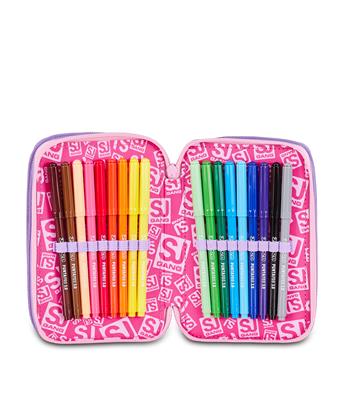 Astuccio 3 Zip 3D Sj Gang Pixie Unicorn