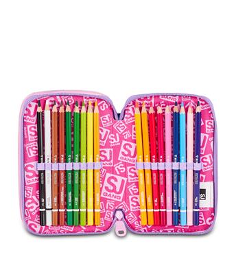 Astuccio 3 Zip 3D Sj Gang Pixie Unicorn