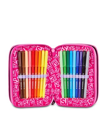 Astuccio 3 Zip Sj Gang Soft Pouch Girl