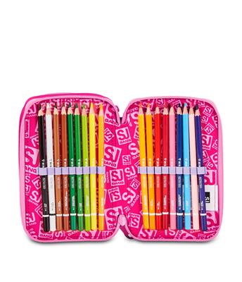 Astuccio 3 Zip Sj Gang Soft Pouch Girl
