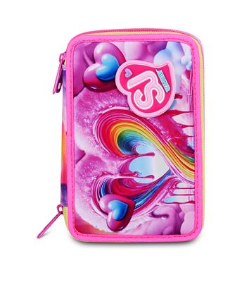 Astuccio 3 Zip Sj Gang Joyful Pins Girl