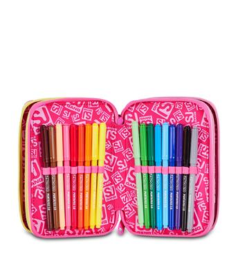 Astuccio 3 Zip Sj Gang Joyful Pins Girl