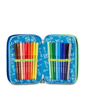 Astuccio 3 Zip Sj Gang Sj Ever Cloudy Blue