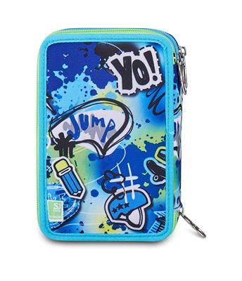 Astuccio 3 Zip Sj Gang Sj Ever Cloudy Blue